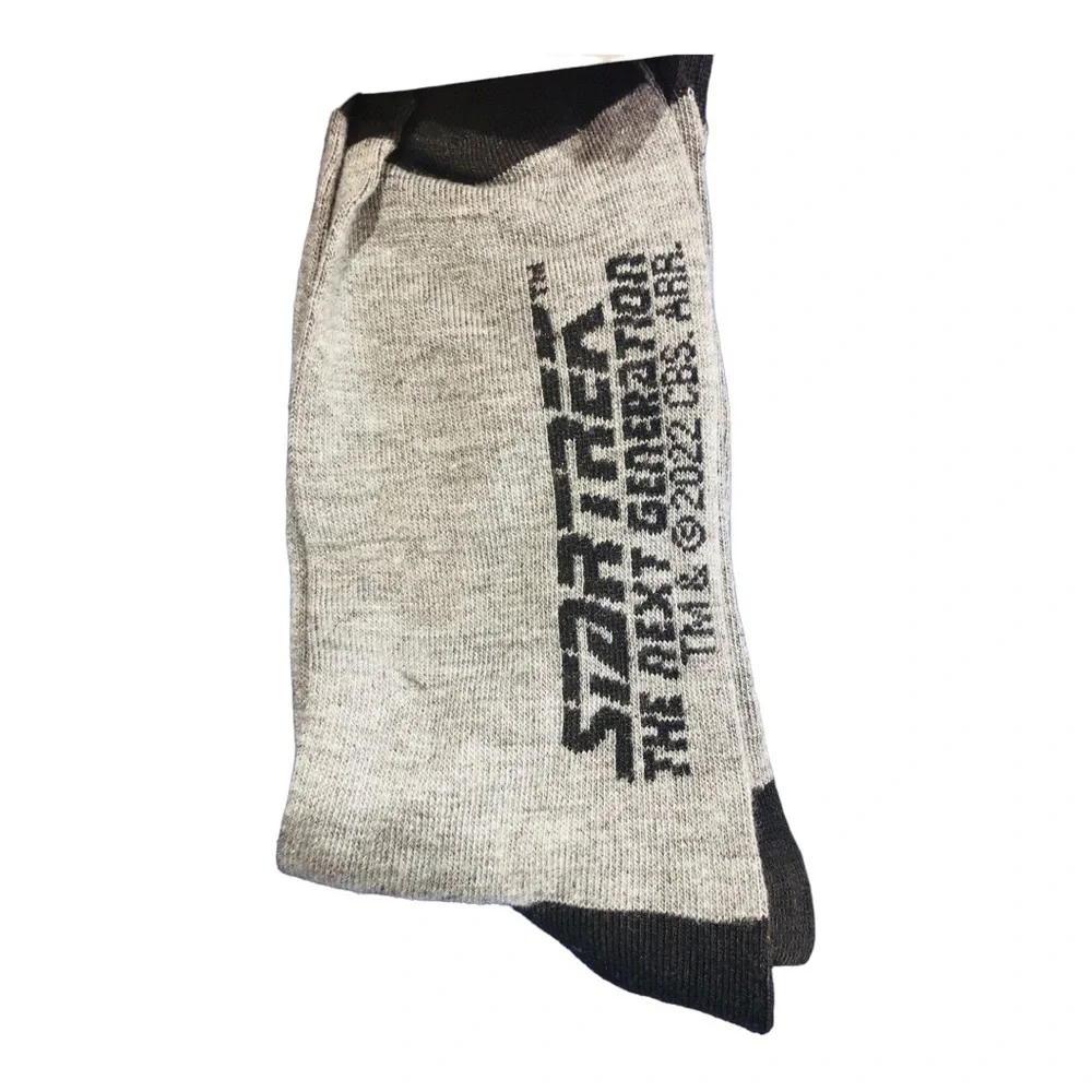 Star Trek Jean-Luc Picard gray crew‎ socks new.